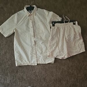 Adidas Cream Logo Shirt